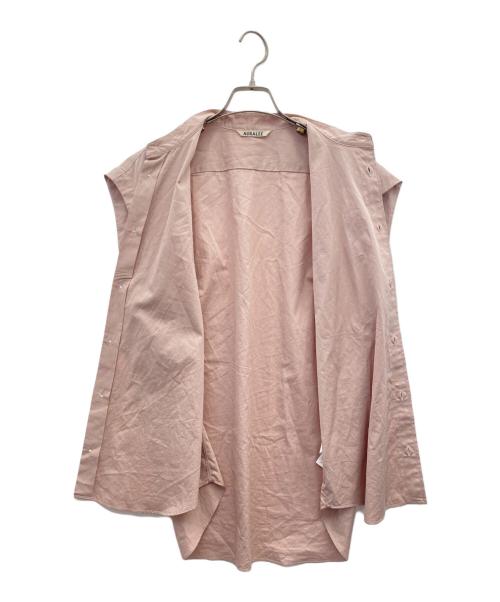 AURALEE（オーラリー）AURALEE (オーラリー) ノースリーブブラウス ピンクの古着・服飾アイテム