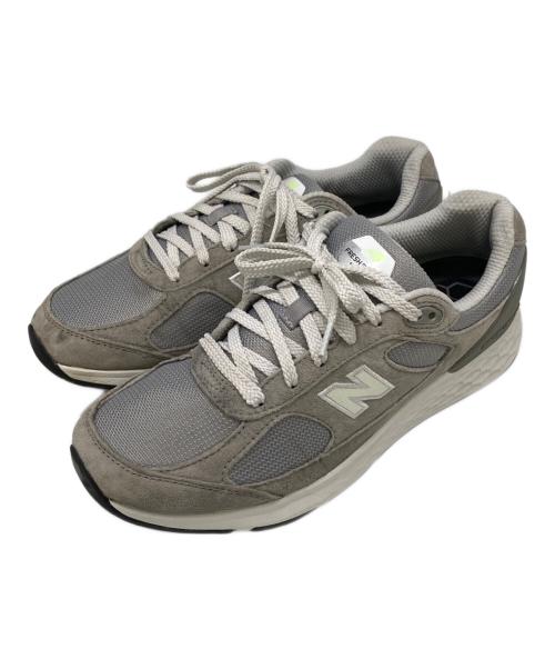 NEW BALANCE（ニューバランス）NEW BALANCE (ニューバランス) ローカットスニーカー グレー×ホワイト サイズ:26.5の古着・服飾アイテム