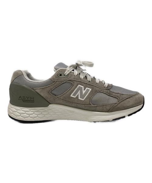 NEW BALANCE（ニューバランス）NEW BALANCE (ニューバランス) ローカットスニーカー グレー×ホワイト サイズ:26.5の古着・服飾アイテム