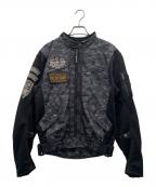 YELLOW CORNイエローコーン）の古着「バイクジャケット」｜グレー×ブラック