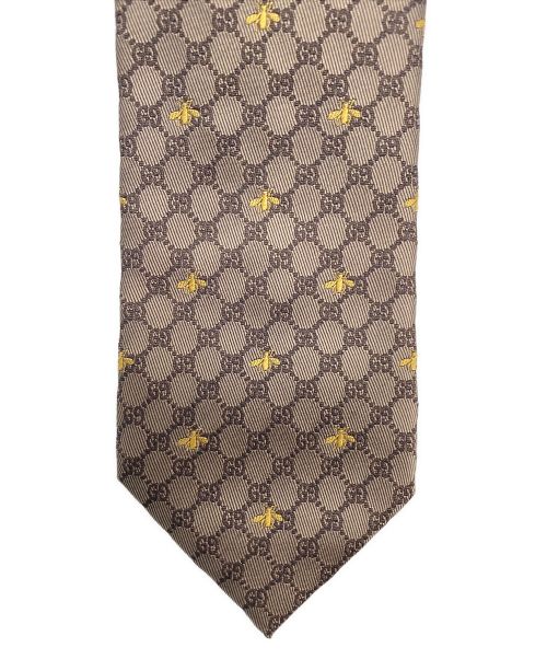 GUCCI（グッチ）GUCCI (グッチ) シルクネクタイ ブラウン サイズ:不明の古着・服飾アイテム