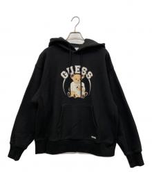 GUESS JEANS（ゲス ジーンズ）の古着「ベアスウェットパーカー」｜ブラック