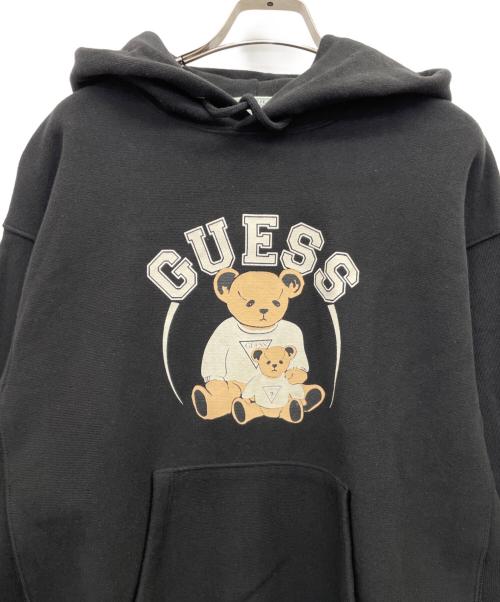 GUESS JEANS（ゲス ジーンズ）GUESS JEANS (ゲス ジーンズ) ベアスウェットパーカー ブラック サイズ:Ｓの古着・服飾アイテム