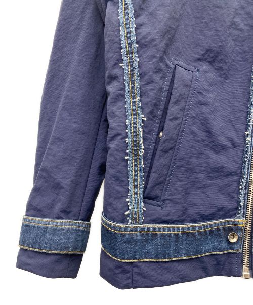 DIESEL（ディーゼル）DIESEL (ディーゼル) ライダースジャケット インディゴ サイズ:XSの古着・服飾アイテム