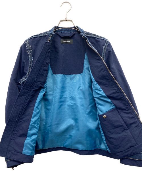 DIESEL（ディーゼル）DIESEL (ディーゼル) ライダースジャケット インディゴ サイズ:XSの古着・服飾アイテム