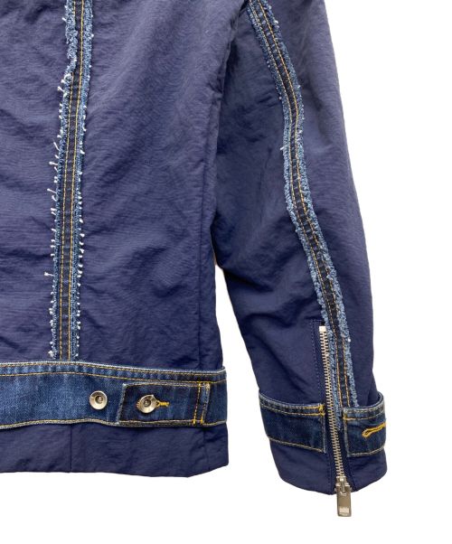 DIESEL（ディーゼル）DIESEL (ディーゼル) ライダースジャケット インディゴ サイズ:XSの古着・服飾アイテム