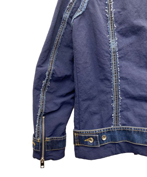 DIESEL（ディーゼル）DIESEL (ディーゼル) ライダースジャケット インディゴ サイズ:XSの古着・服飾アイテム