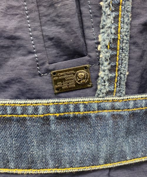 DIESEL（ディーゼル）DIESEL (ディーゼル) ライダースジャケット インディゴ サイズ:XSの古着・服飾アイテム