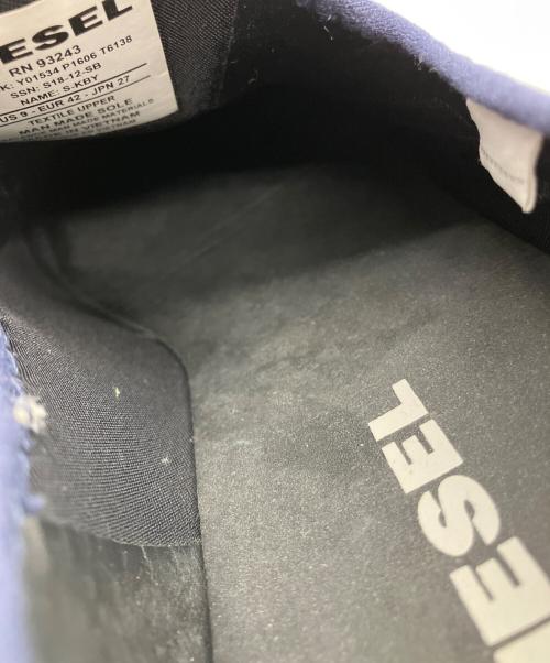 DIESEL（ディーゼル）DIESEL (ディーゼル) スニーカー ネイビー サイズ:27の古着・服飾アイテム