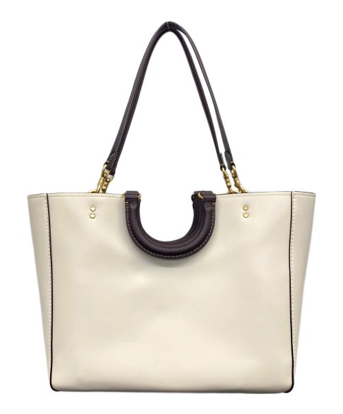 COACH（コーチ）COACH (コーチ) トートバッグ ベージュ×ブラウンの古着・服飾アイテム