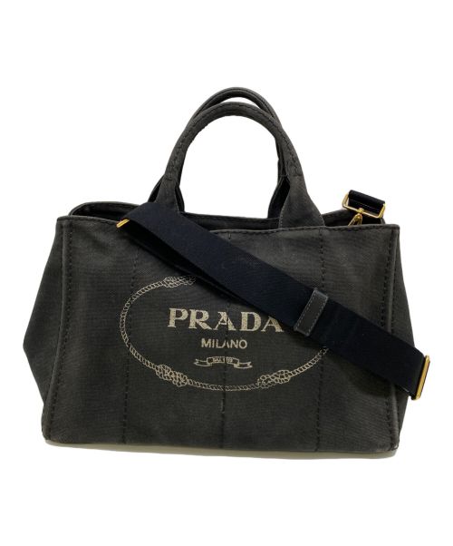 PRADA（プラダ）PRADA (プラダ) 2WAYバッグ ブラックの古着・服飾アイテム
