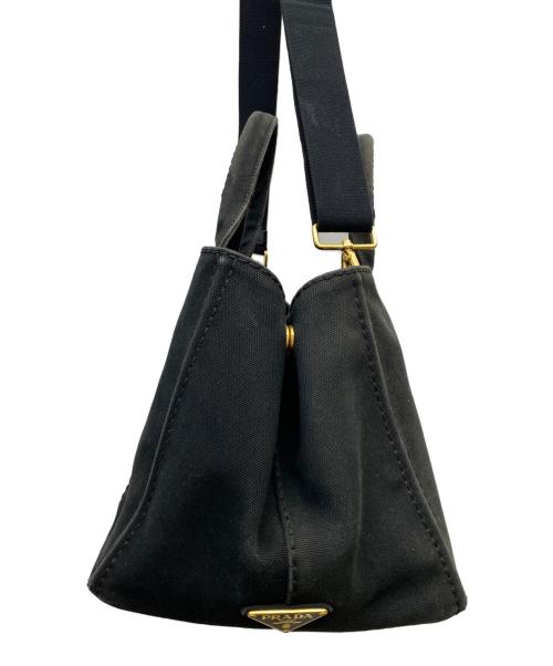 PRADA（プラダ）PRADA (プラダ) 2WAYバッグ ブラックの古着・服飾アイテム