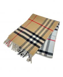 BURBERRY LONDON（バーバリーロンドン）の古着「カシミヤマフラー」｜ブルー