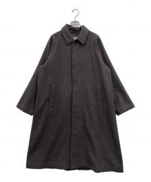 Midi-Umi（ミディウミ）の古着「ウールステンカラーコート」｜グレー×ネイビー×ブラウン