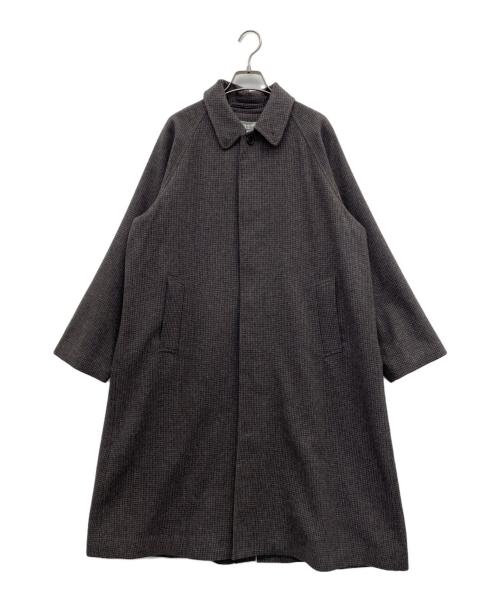 Midi-Umi（ミディウミ）Midi-Umi (ミディウミ) ウールステンカラーコート グレー×ネイビー×ブラウン サイズ:-の古着・服飾アイテム