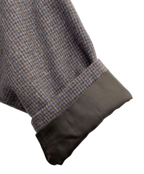 Midi-Umi（ミディウミ）Midi-Umi (ミディウミ) ウールステンカラーコート グレー×ネイビー×ブラウン サイズ:-の古着・服飾アイテム