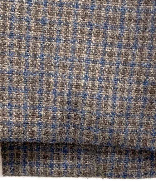 Midi-Umi（ミディウミ）Midi-Umi (ミディウミ) ウールステンカラーコート グレー×ネイビー×ブラウン サイズ:-の古着・服飾アイテム