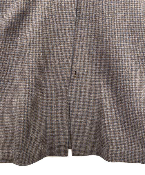 Midi-Umi（ミディウミ）Midi-Umi (ミディウミ) ウールステンカラーコート グレー×ネイビー×ブラウン サイズ:-の古着・服飾アイテム