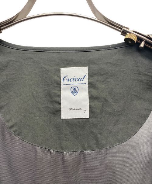 ORCIVAL（オーシバル）ORCIVAL (オーシバル) ノーカラーコート グレー サイズ:1の古着・服飾アイテム