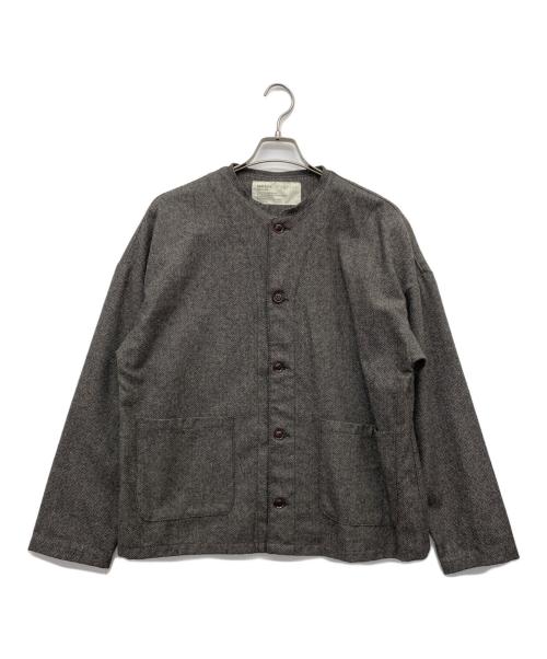 HARVESTY（ハーベスティー）HARVESTY (ハーベスティー) ウールツイード アトリエジャケット グレー サイズ:1の古着・服飾アイテム