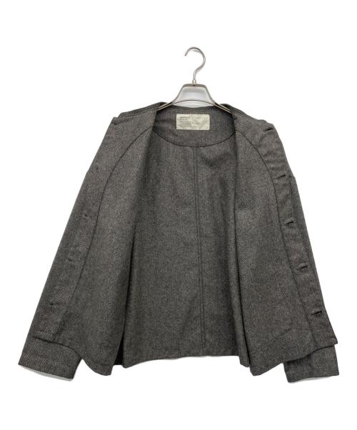 HARVESTY（ハーベスティー）HARVESTY (ハーベスティー) ウールツイード アトリエジャケット グレー サイズ:1の古着・服飾アイテム