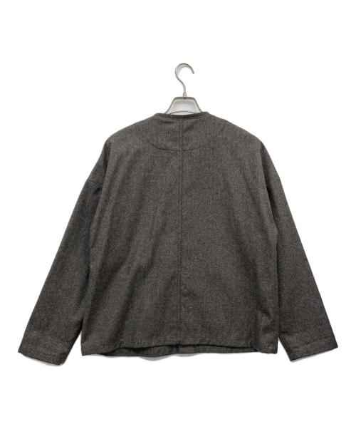HARVESTY（ハーベスティー）HARVESTY (ハーベスティー) ウールツイード アトリエジャケット グレー サイズ:1の古着・服飾アイテム
