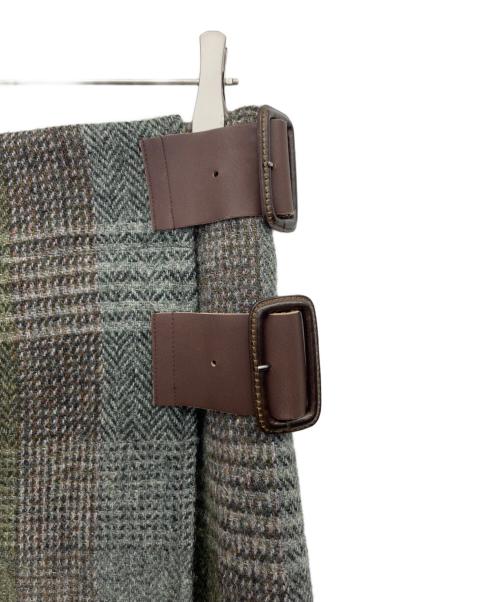 BEAMS BOY（ビームスボーイ）BEAMS BOY (ビームスボーイ) Harris Tweed (ハリスツイード) スカート グリーン サイズ:-の古着・服飾アイテム