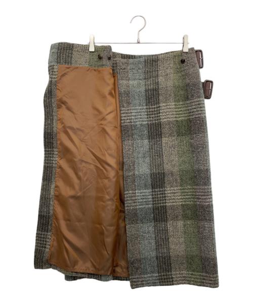 BEAMS BOY（ビームスボーイ）BEAMS BOY (ビームスボーイ) Harris Tweed (ハリスツイード) スカート グリーン サイズ:-の古着・服飾アイテム