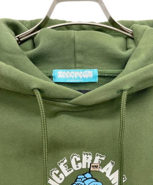 WIND AND SEA（ウィンダンシー）WIND AND SEA (ウィンダンシー) ICE CREAM (アイスクリーム) パーカー グリーン サイズ:Mの古着・服飾アイテム