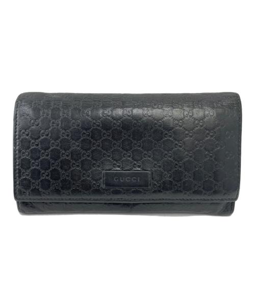 GUCCI（グッチ）GUCCI (グッチ) 長財布 ブラックの古着・服飾アイテム