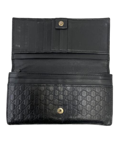 GUCCI（グッチ）GUCCI (グッチ) 長財布 ブラックの古着・服飾アイテム