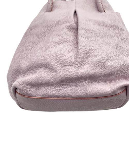 JIL SANDER（ジルサンダー）JIL SANDER (ジルサンダー) 巾着レザートートバッグ ピンクの古着・服飾アイテム