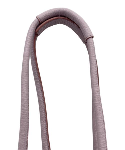 JIL SANDER（ジルサンダー）JIL SANDER (ジルサンダー) 巾着レザートートバッグ ピンクの古着・服飾アイテム