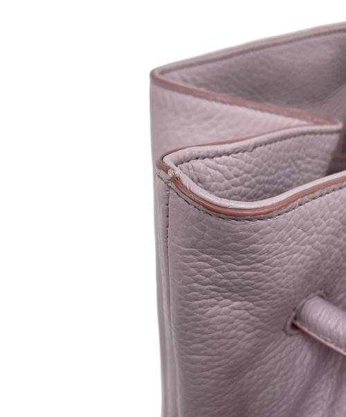 JIL SANDER（ジルサンダー）JIL SANDER (ジルサンダー) 巾着レザートートバッグ ピンクの古着・服飾アイテム