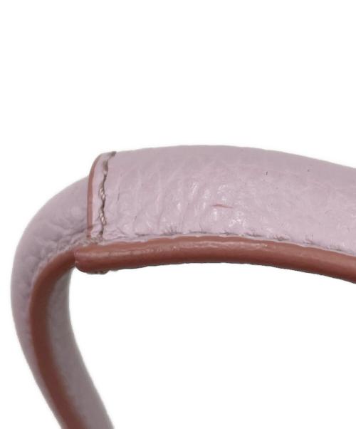 JIL SANDER（ジルサンダー）JIL SANDER (ジルサンダー) 巾着レザートートバッグ ピンクの古着・服飾アイテム