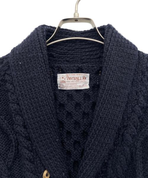 INVERALLAN（インバーアラン）INVERALLAN (インバーアラン) アランニットカーディガン ネイビー サイズ:-の古着・服飾アイテム