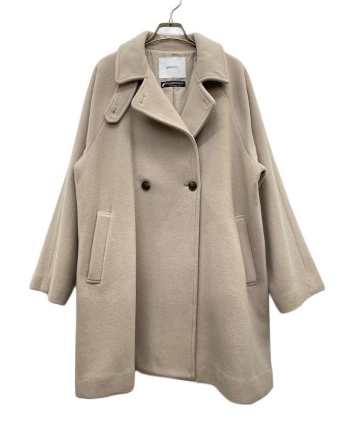 SHIPS any（シップスエニィ）SHIPS any (シップスエニィ) スタンド & ダブル カラー コート ベージュ サイズ:38の古着・服飾アイテム