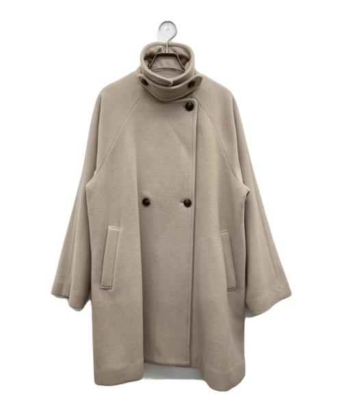 SHIPS any（シップスエニィ）SHIPS any (シップスエニィ) スタンド & ダブル カラー コート ベージュ サイズ:38の古着・服飾アイテム