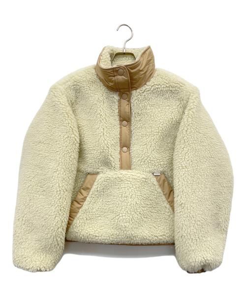 COACH（コーチ）COACH (コーチ) プルオーバーフリース ホワイト×ベージュ サイズ:XSの古着・服飾アイテム