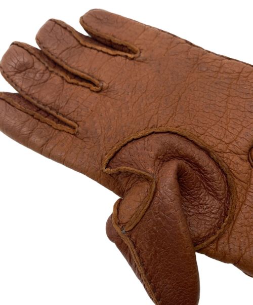 CARIDEI（カリデイ）CARIDEI (カリデイ) レザーグローブ ブラウン サイズ:7の古着・服飾アイテム