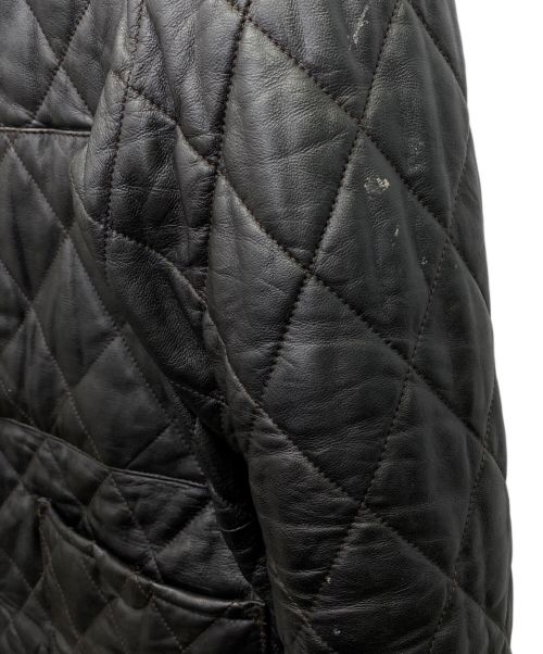 Paul Smith JEANS（ポールスミス ジーンズ）Paul Smith JEANS (ポールスミス ジーンズ) キルティングレザージャケット ブラック サイズ:Lの古着・服飾アイテム