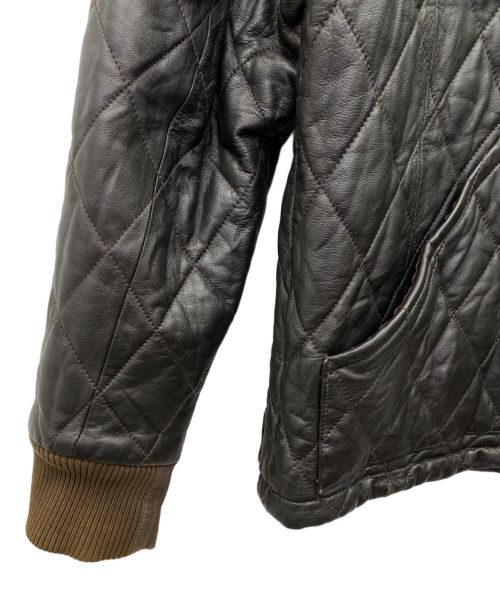 Paul Smith JEANS（ポールスミス ジーンズ）Paul Smith JEANS (ポールスミス ジーンズ) キルティングレザージャケット ブラック サイズ:Lの古着・服飾アイテム