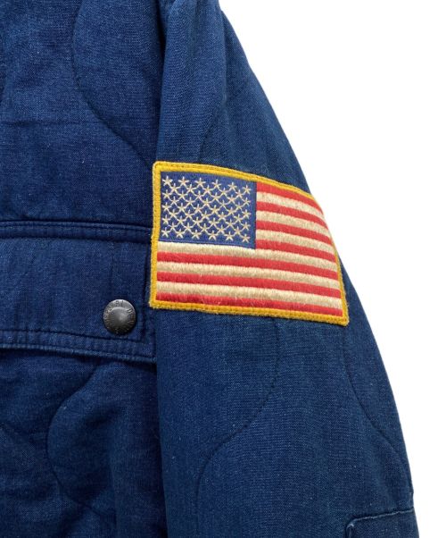 Denim & Supply Ralph Lauren（デニム＆サプライ ラルフローレン）Denim & Supply Ralph Lauren (デニム＆サプライ ラルフローレン) モーターサイクルジャケット ネイビー サイズ:Ｍの古着・服飾アイテム