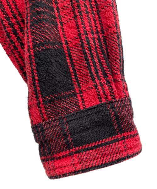 AVIREX（アヴィレックス）AVIREX (アヴィレックス) フランネルシャツ レッド×ブラック サイズ:Mの古着・服飾アイテム