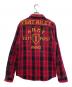 AVIREX (アヴィレックス) フランネルシャツ レッド×ブラック サイズ:M：4500円