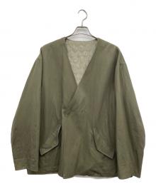 kijima takayuki（キジマタカユキ）の古着「キルティングカディガン」｜グリーン