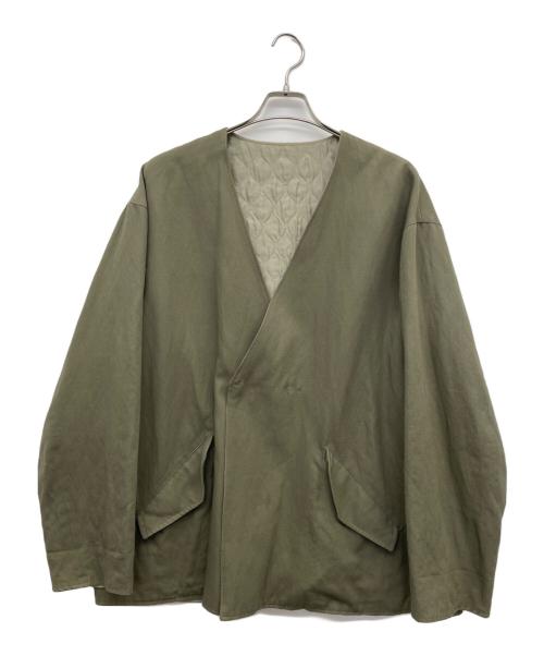 kijima takayuki（キジマタカユキ）kijima takayuki (キジマタカユキ) キルティングカディガン グリーン サイズ:4の古着・服飾アイテム