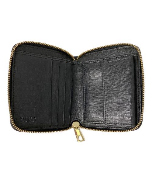 FURLA（フルラ）FURLA (フルラ) ラウンドファスナー財布 ブラックの古着・服飾アイテム
