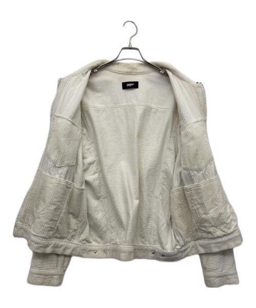 myne（マイン）myne (マイン) コーデュロイブルゾン ホワイト サイズ:Lの古着・服飾アイテム