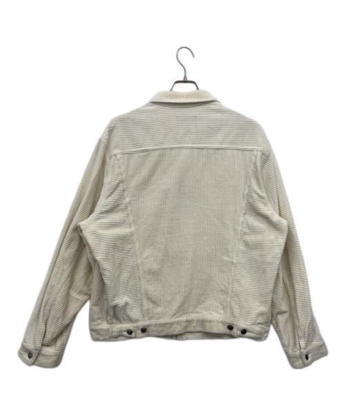 myne（マイン）myne (マイン) コーデュロイブルゾン ホワイト サイズ:Lの古着・服飾アイテム
